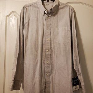 #313 Sonoma Gray Check Button Down Long Sleeve L
